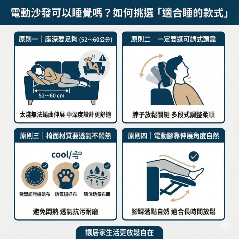 大漢家具的電動沙發讓你小睡時也不怕不舒服